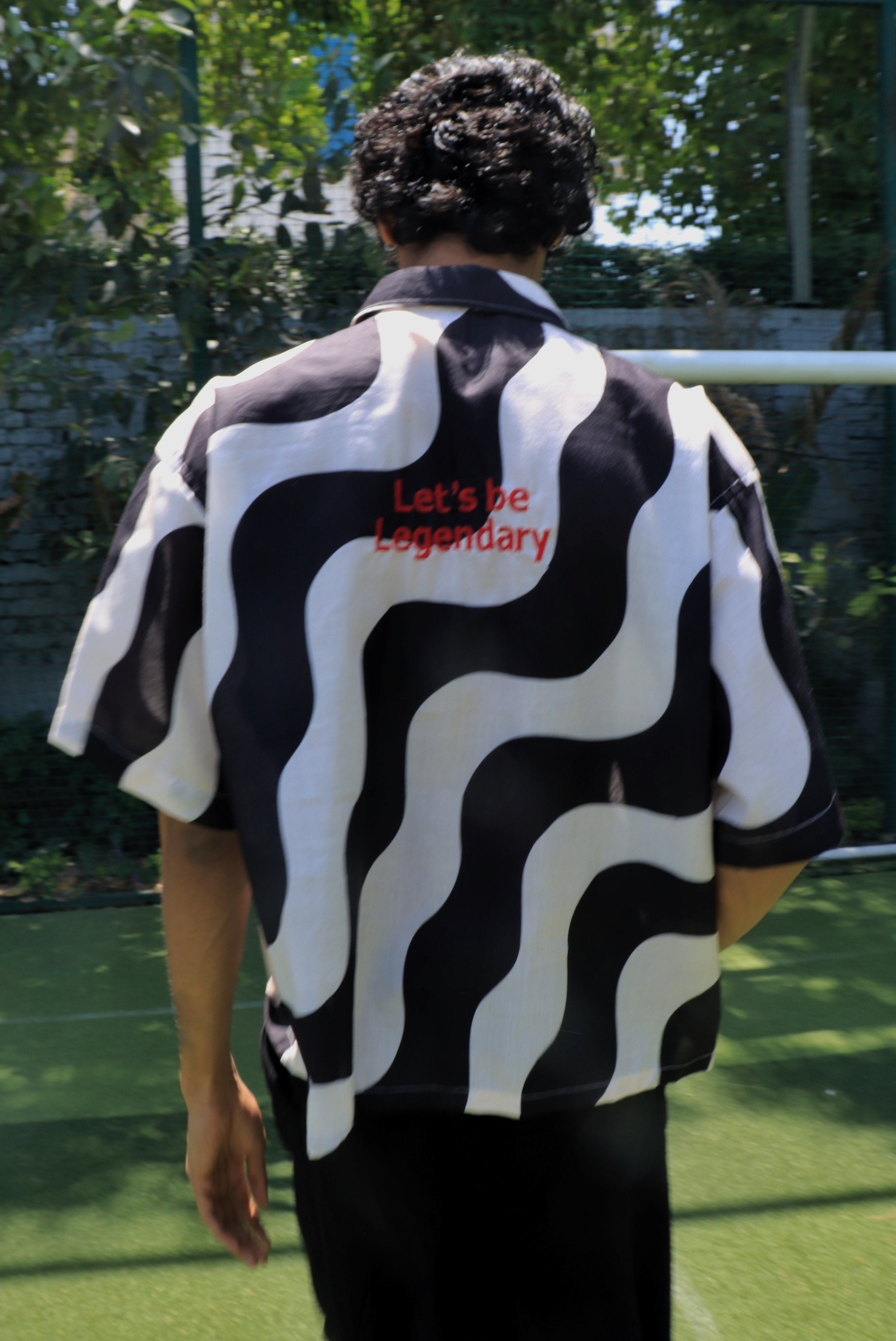 Let's be legendary wave cotton shirt