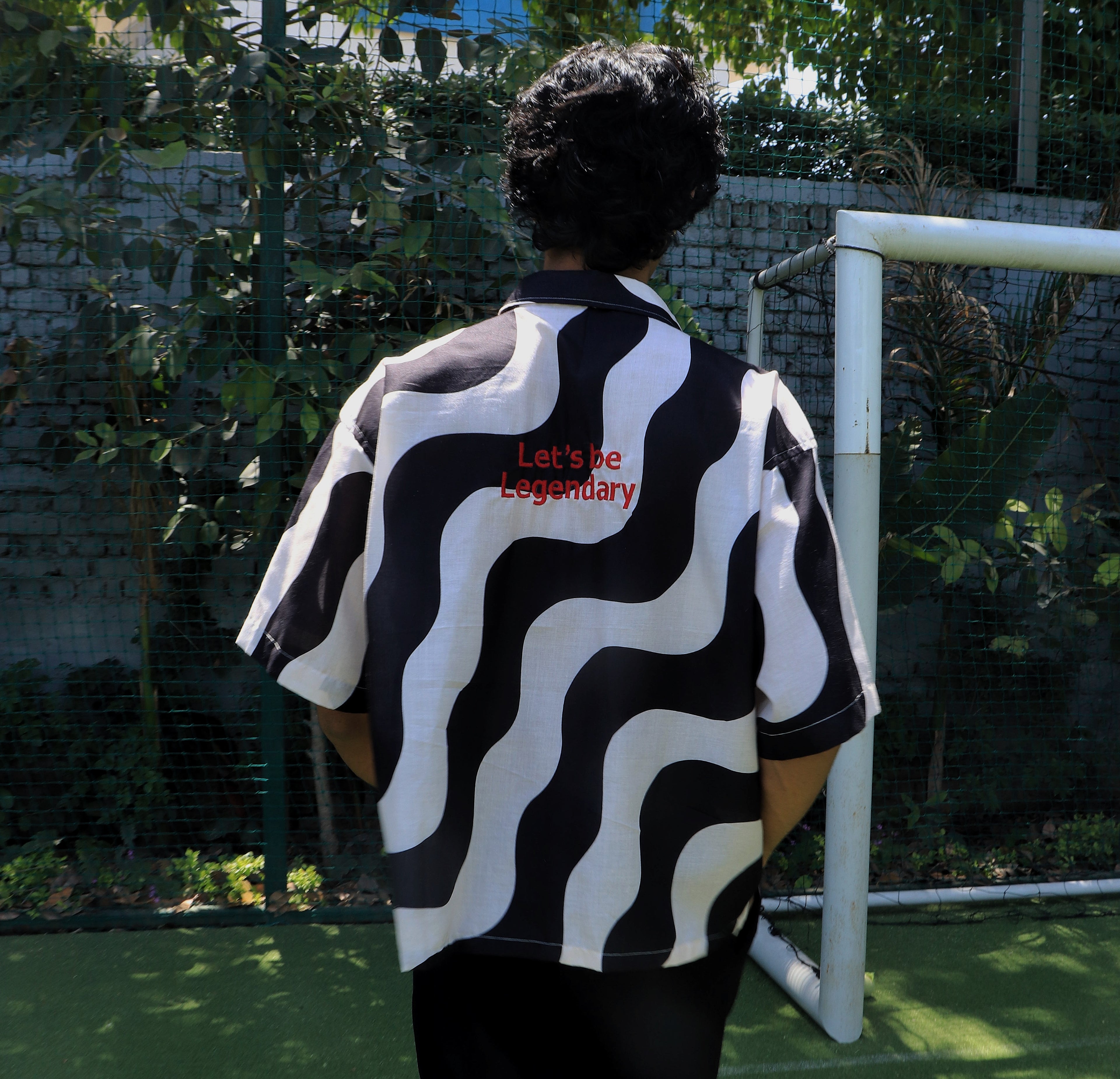 Let's be legendary wave cotton shirt