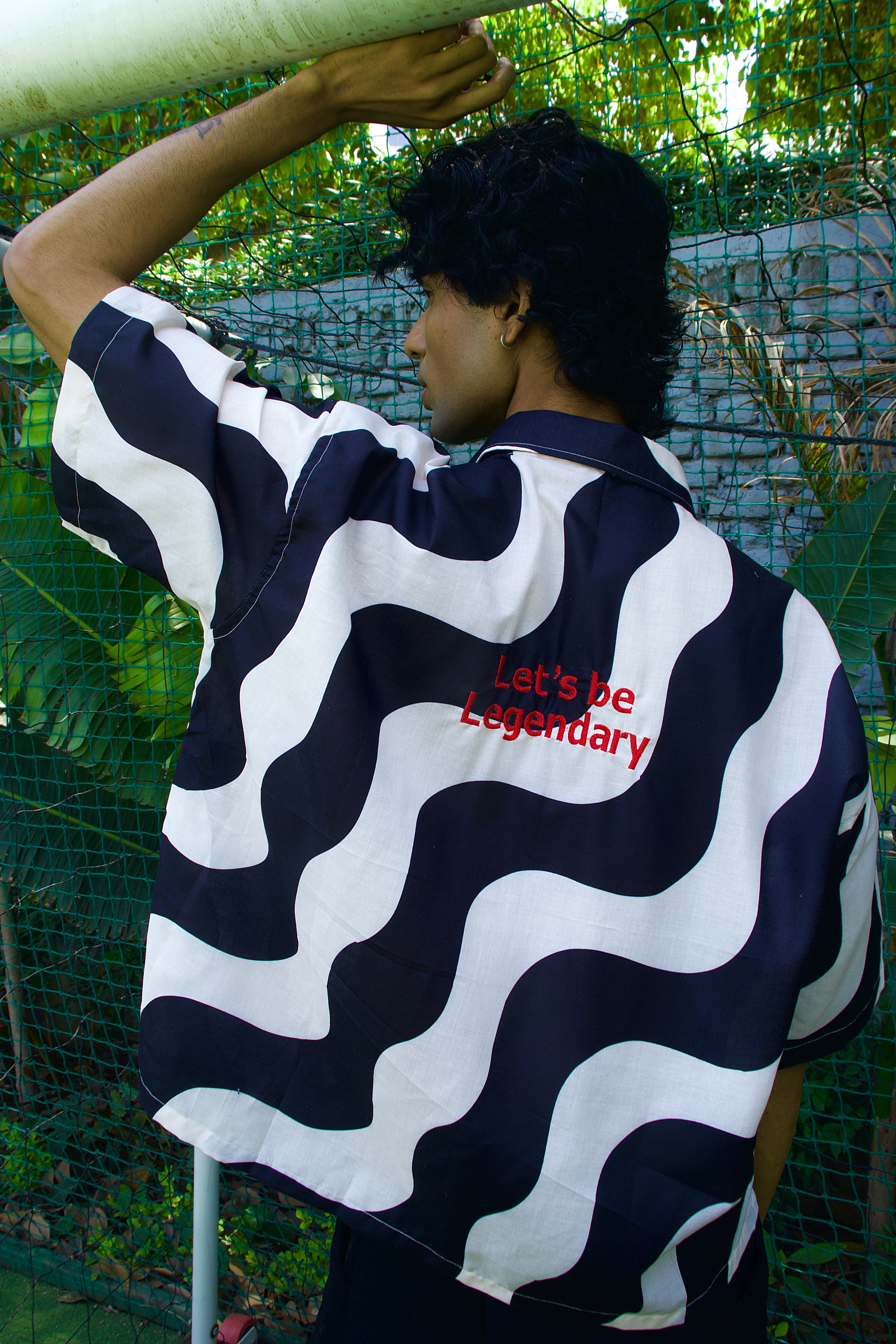 Let's be legendary wave cotton shirt