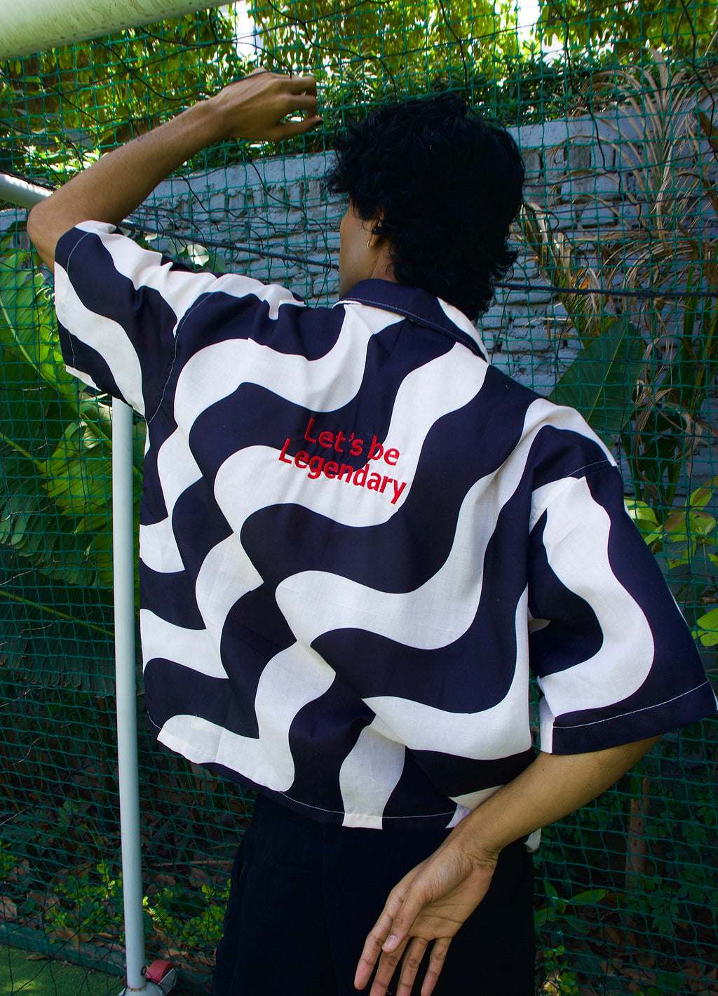 Let's be legendary wave cotton shirt