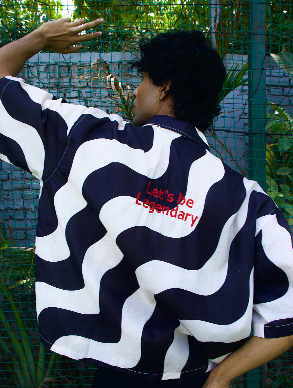 Let's be legendary wave cotton shirt