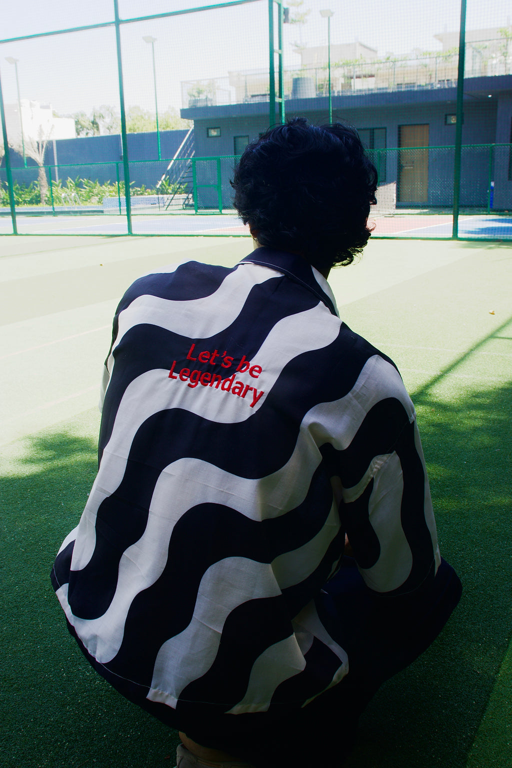 Let's be legendary wave cotton shirt