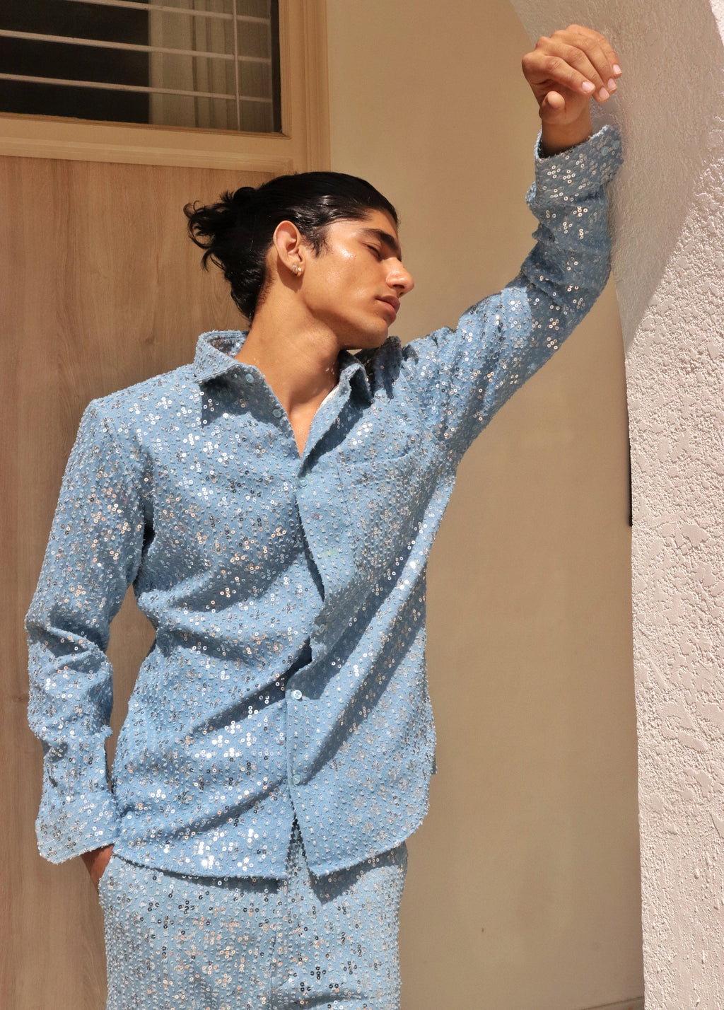 Sequin Summer Denim Shirt