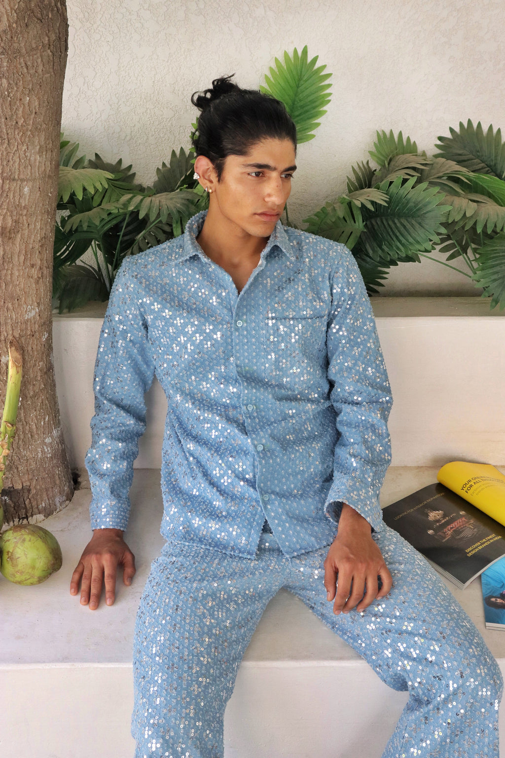 Sequin Summer Denim Shirt