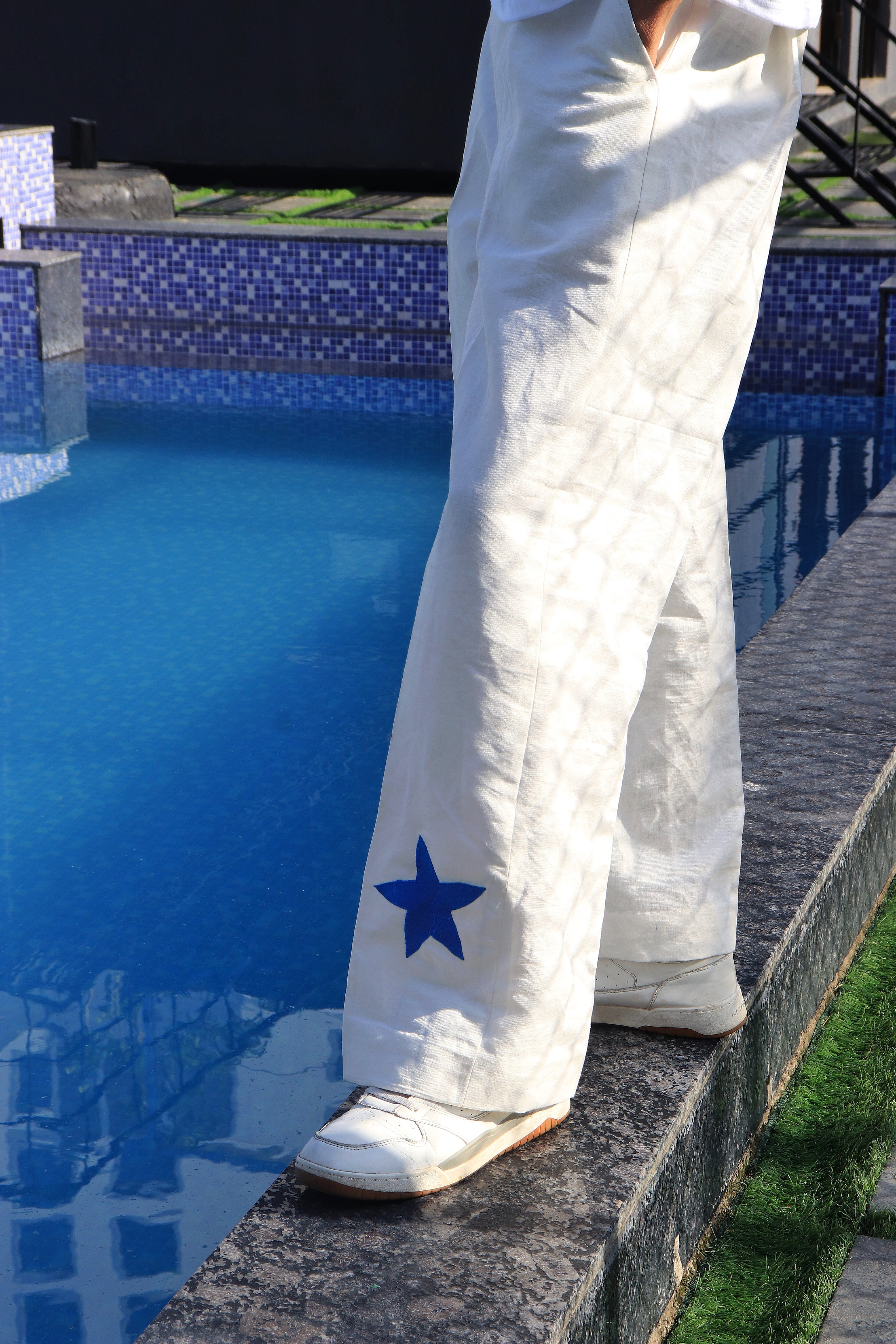 Like a star linen trousers