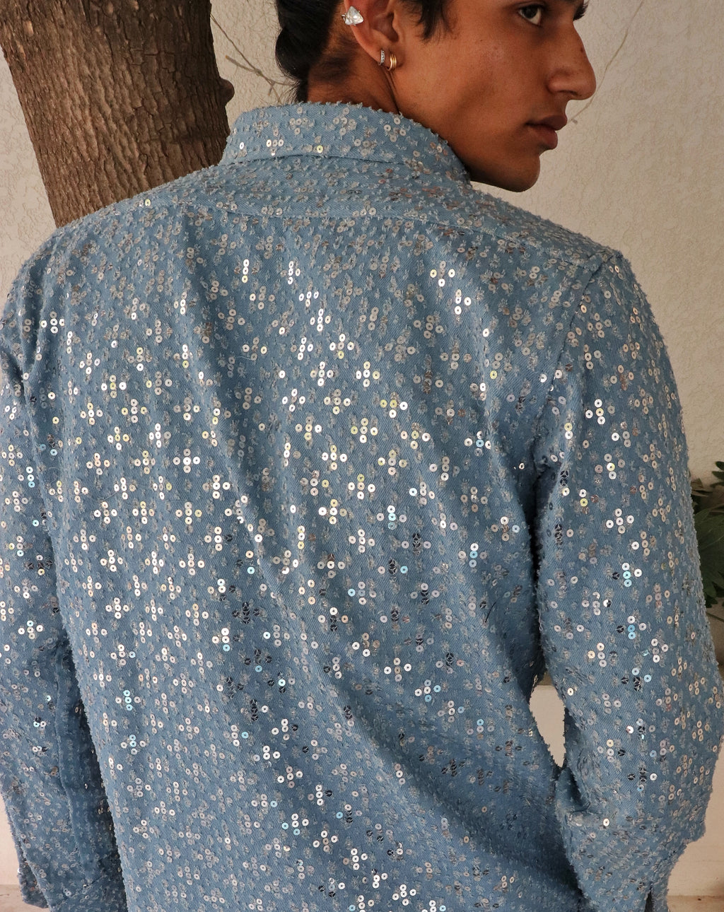 Sequin Summer Denim Shirt