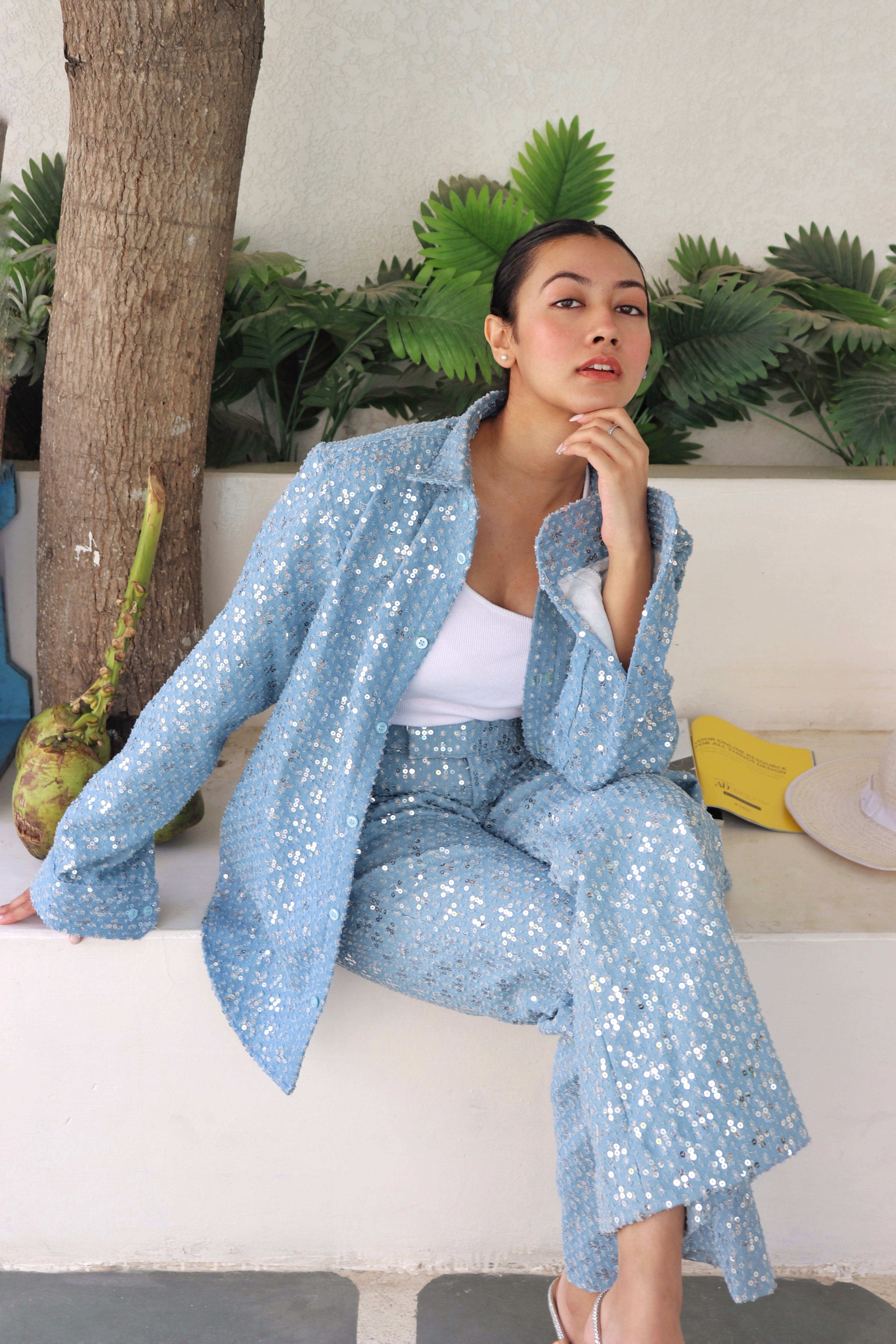 Sequin Summer Denim Co-ord Set