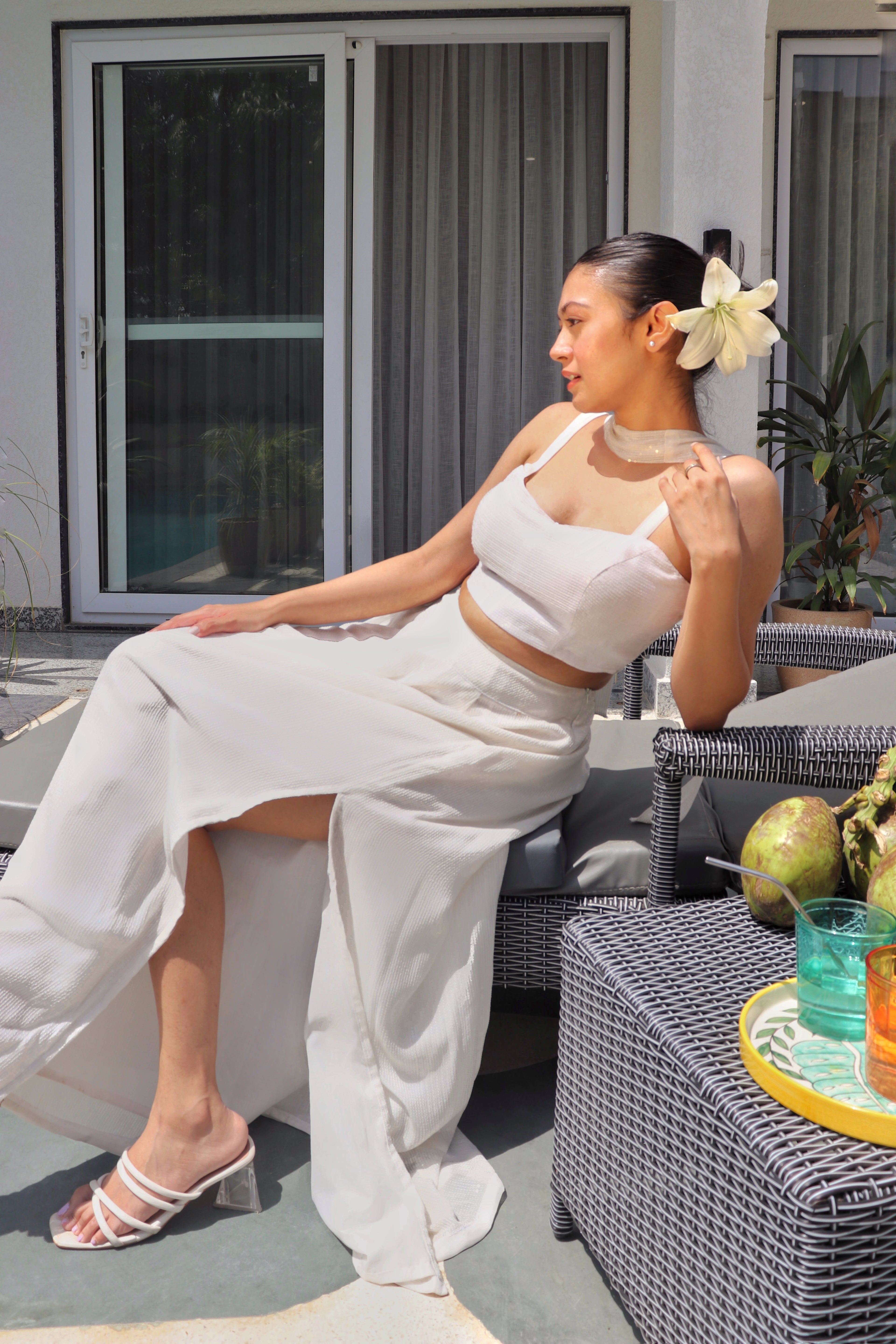 Y2K LILLY SET , three piece  skirt set.