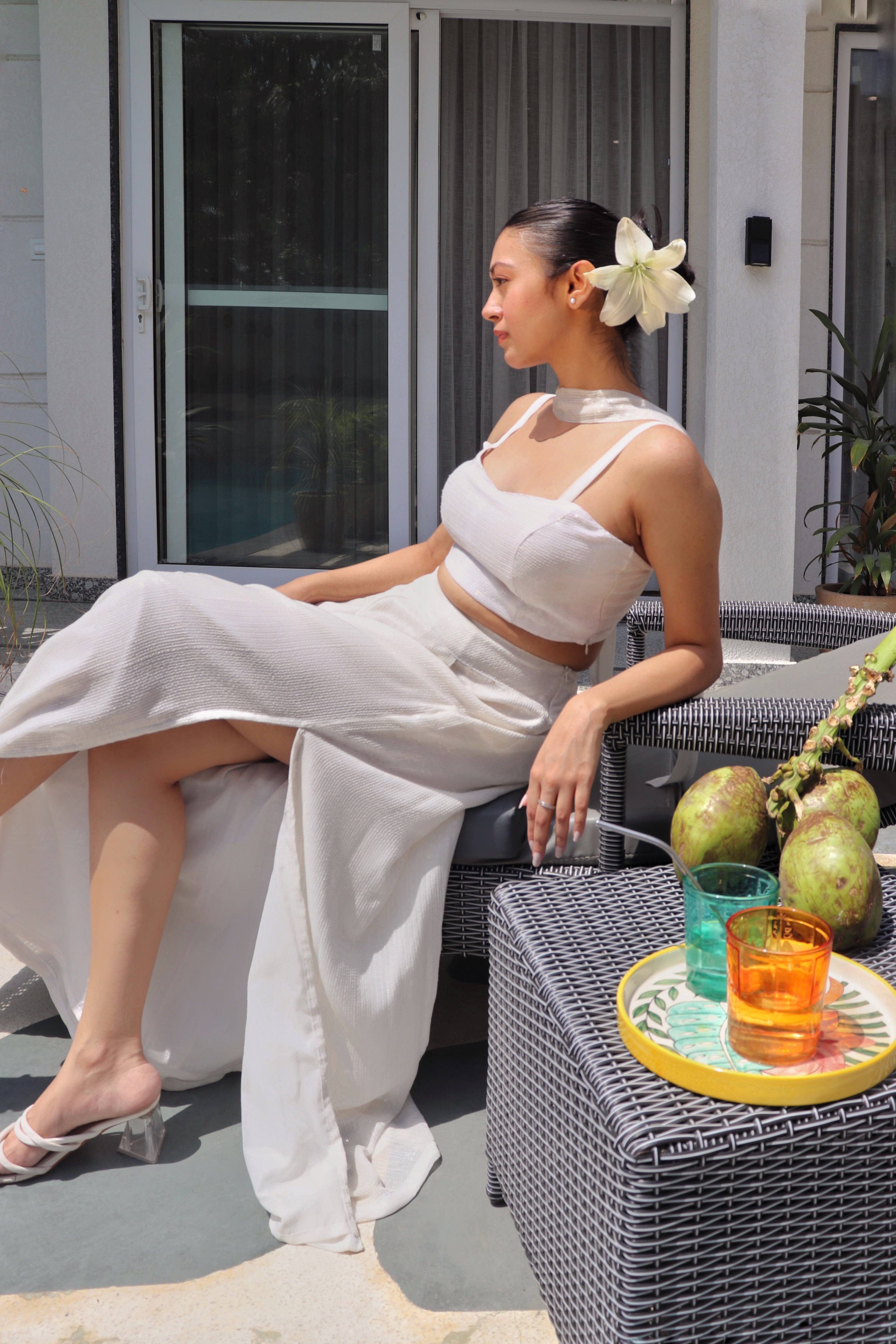 Y2K LILLY SET , three piece  skirt set.
