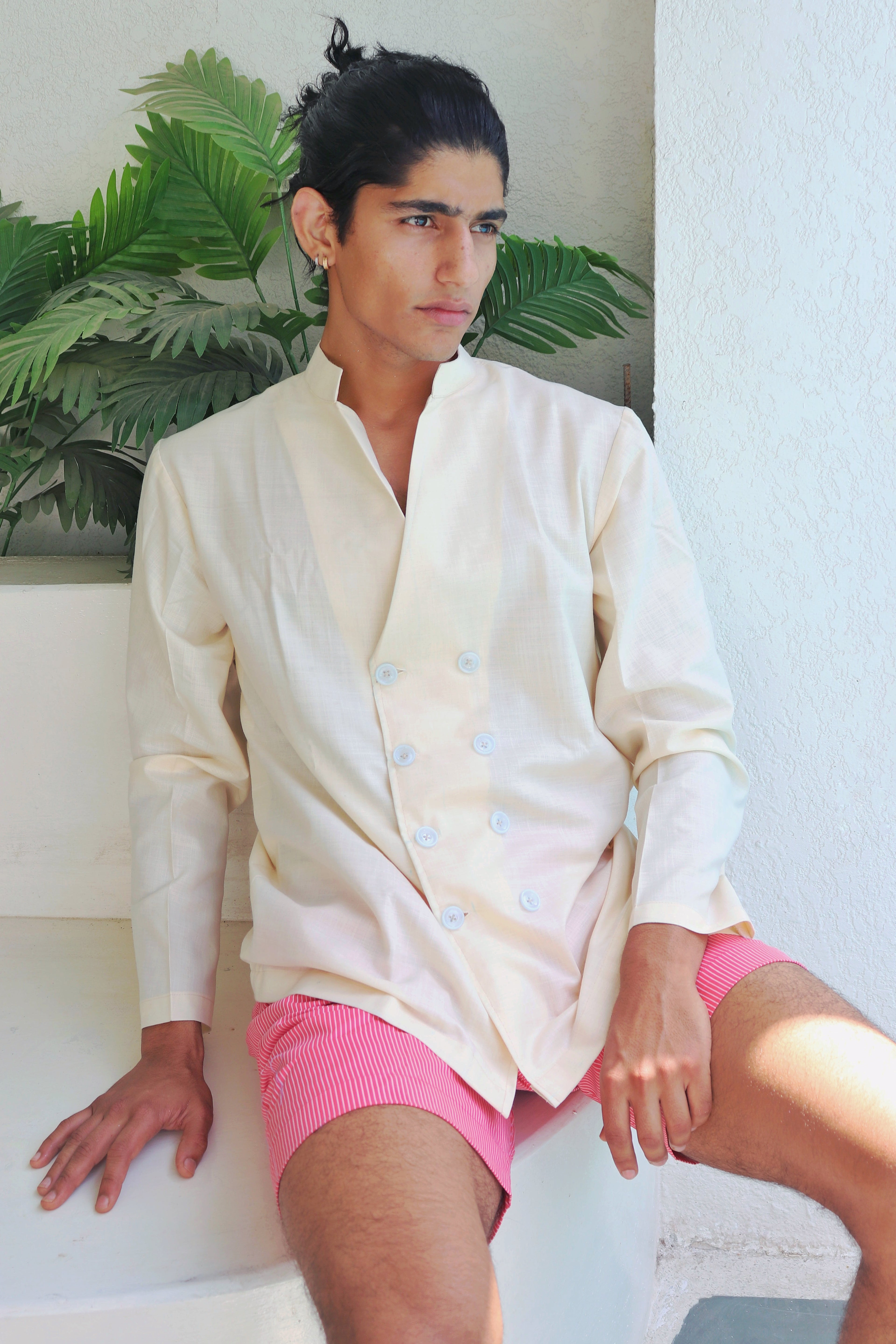 Ivory ease cotton shirt