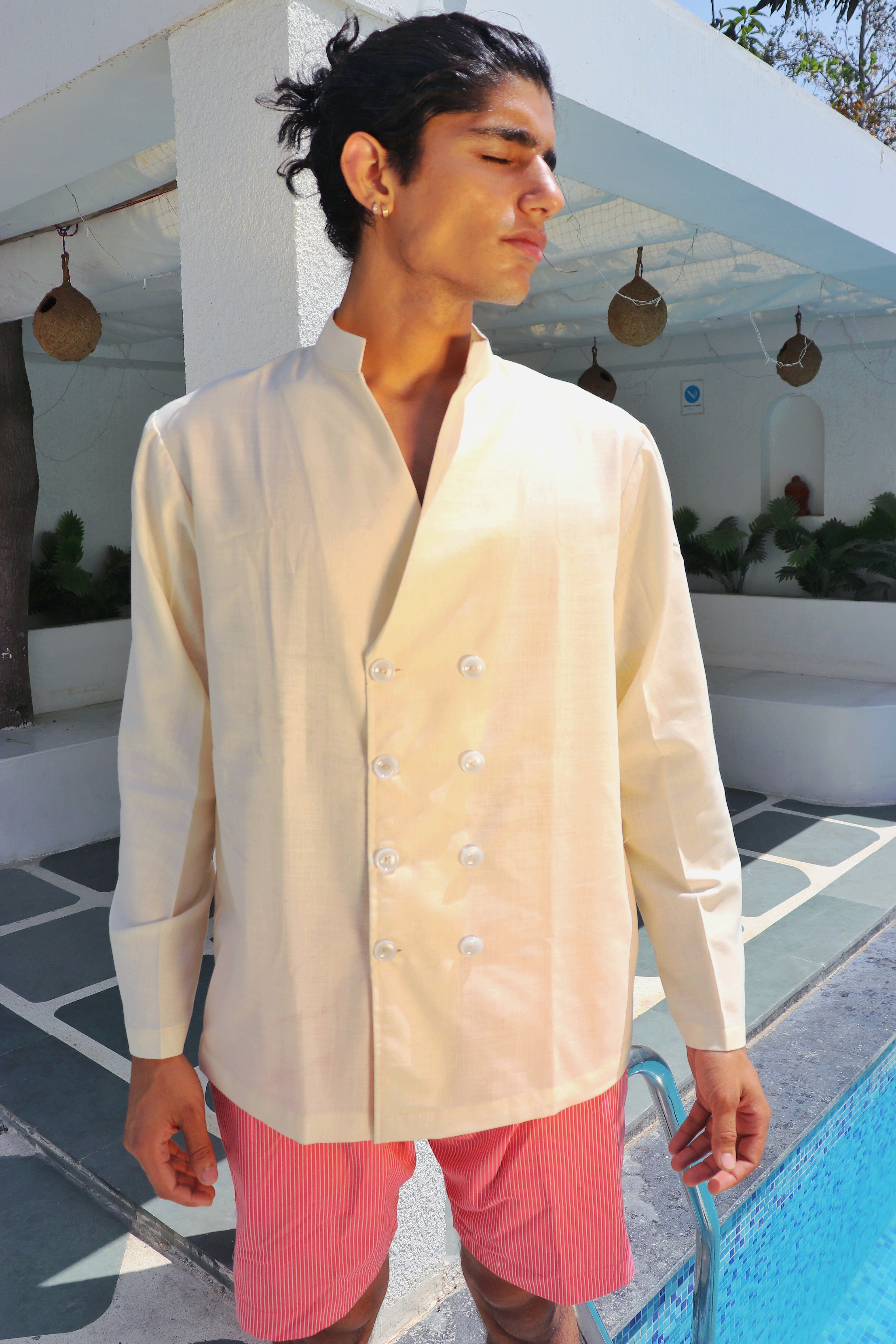 Ivory ease cotton shirt