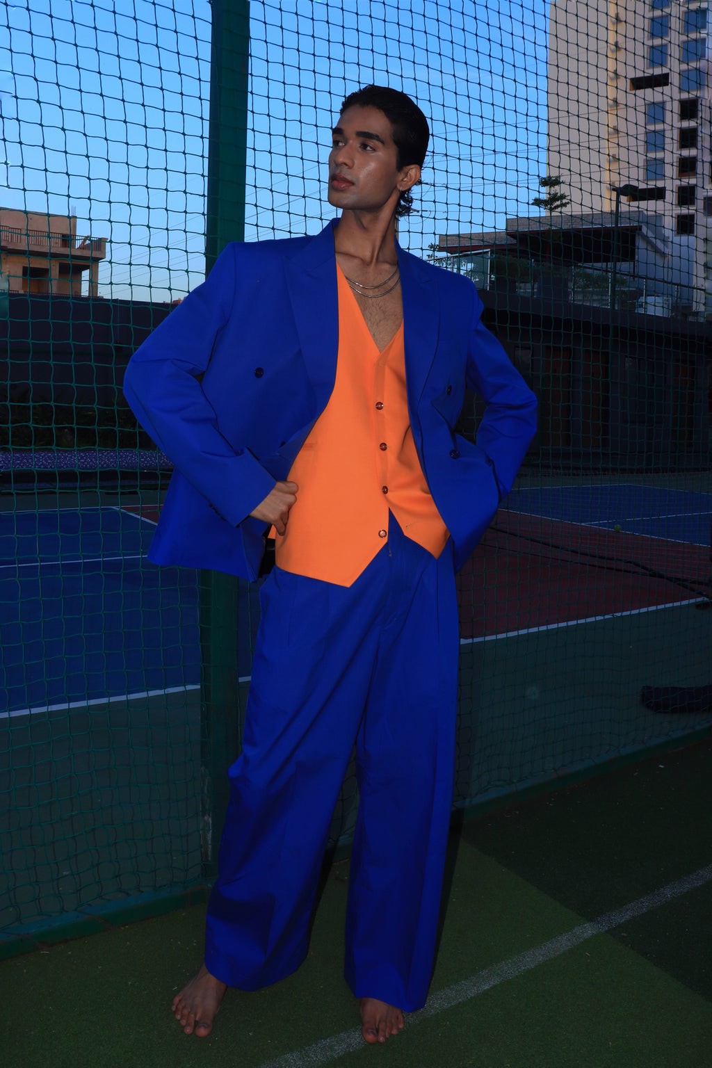 The cobalt oversized suit