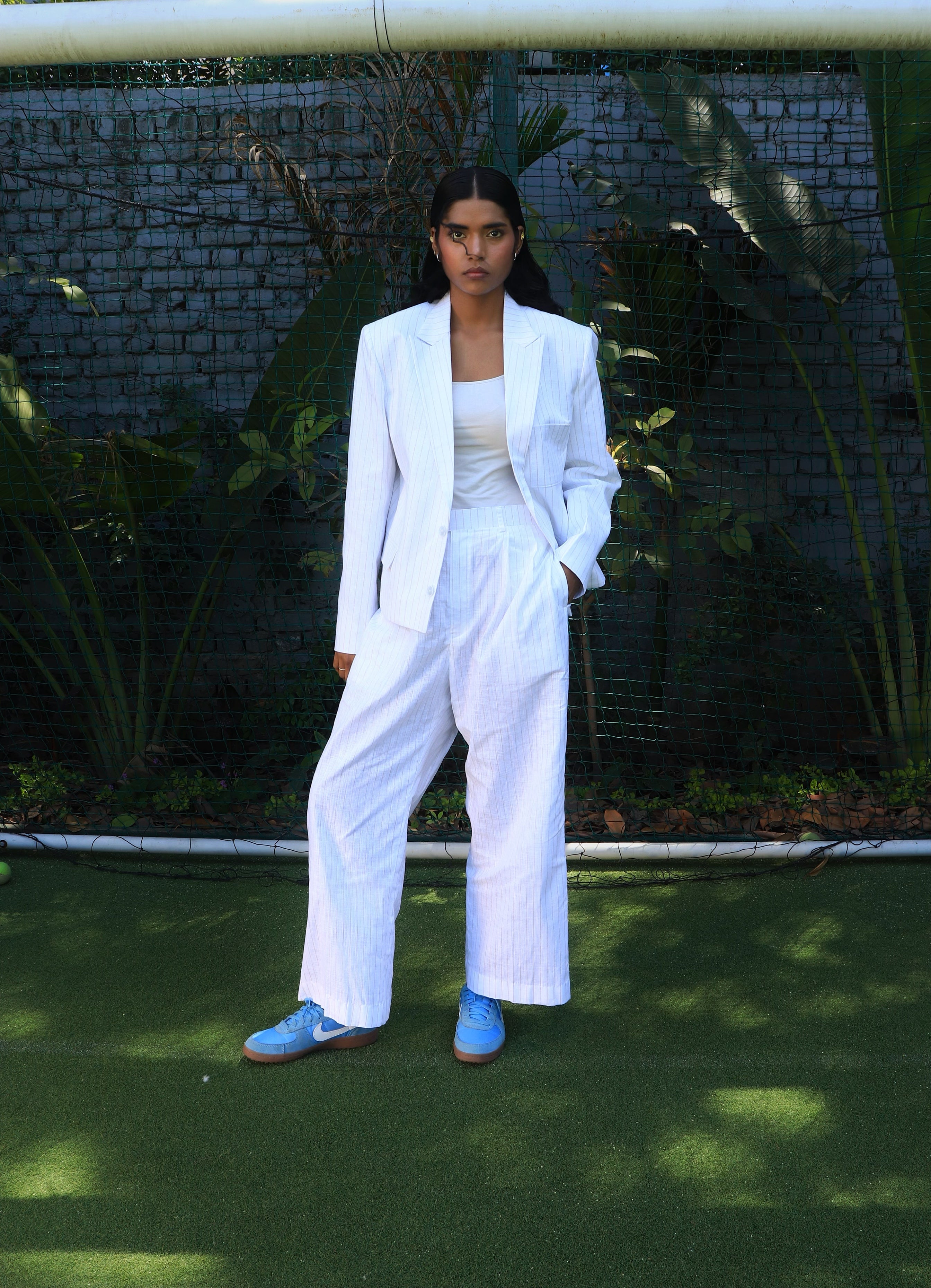 Off white  pinstripe suit