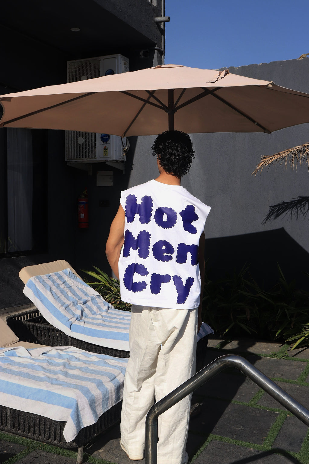 Hot men cry tank top