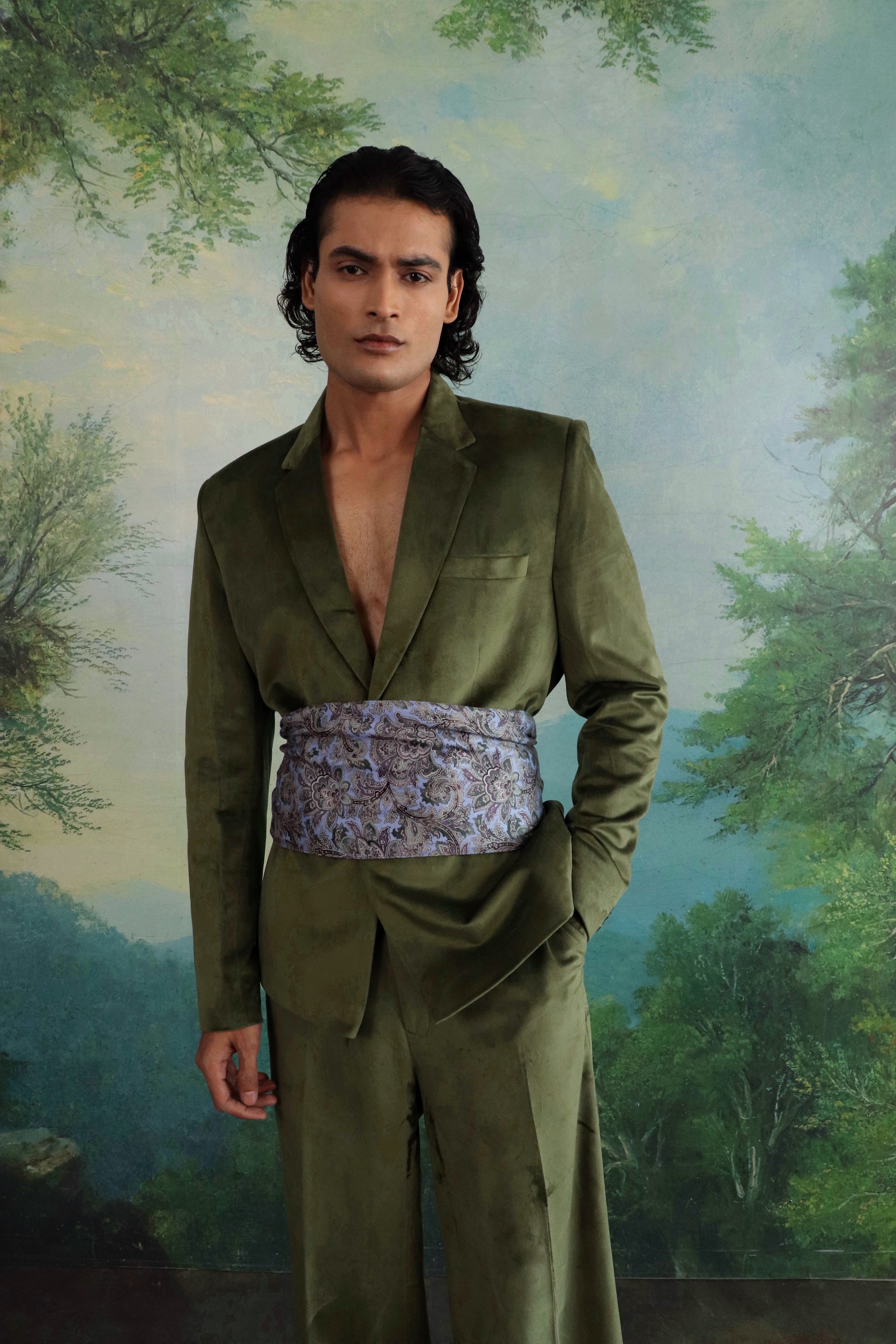 The Sage velvet suit