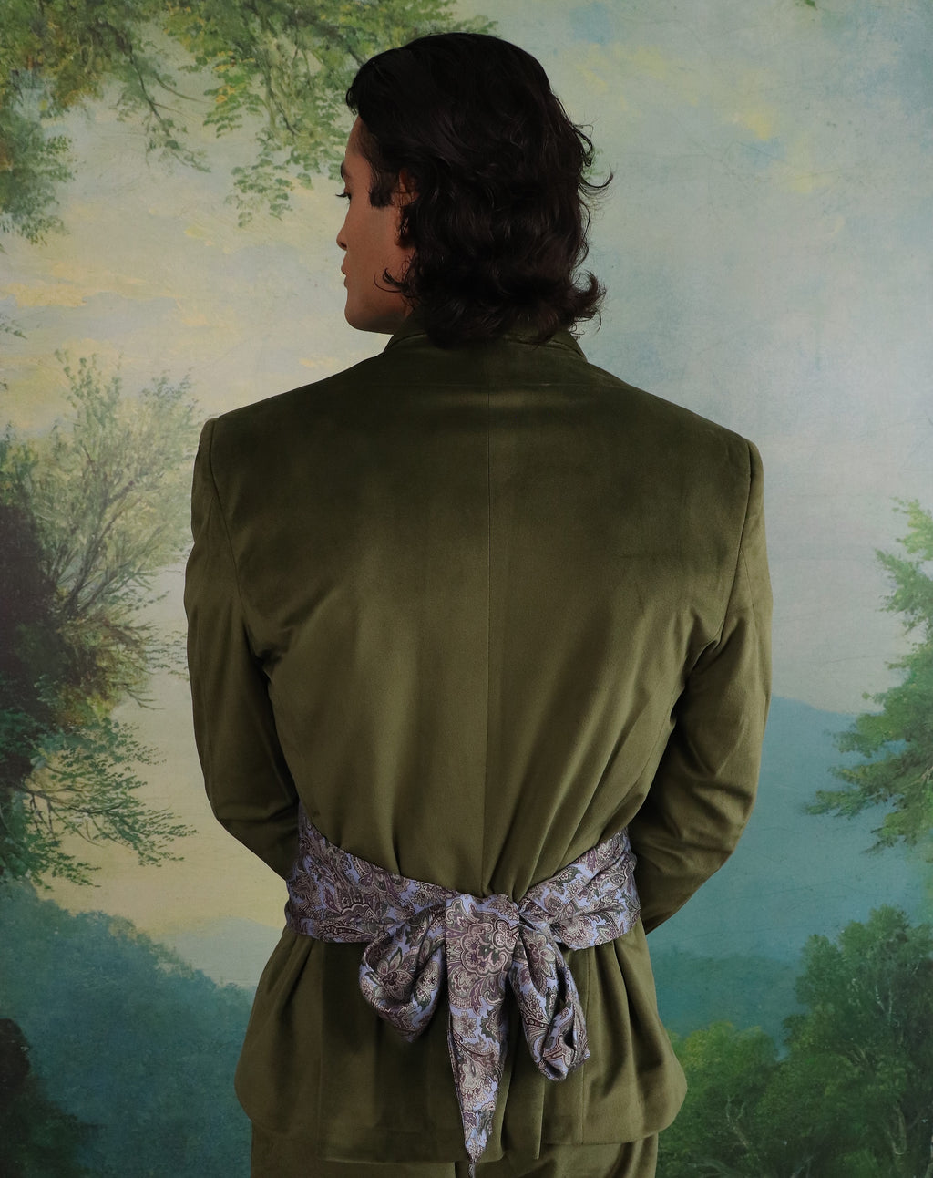 The Sage velvet suit