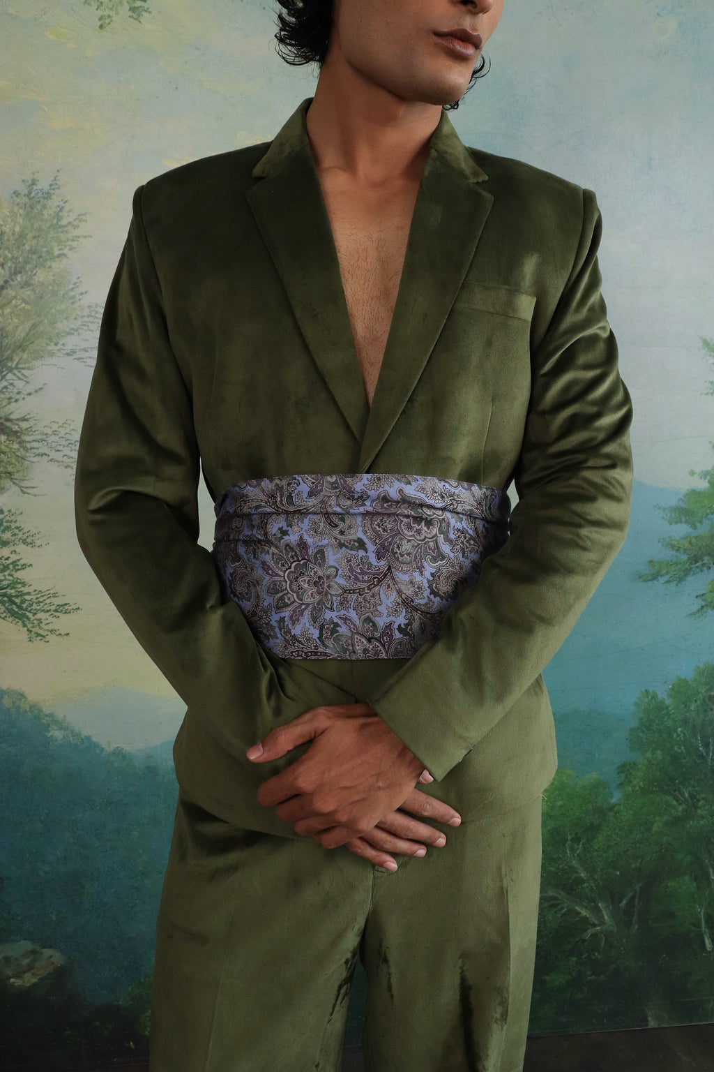 The Sage velvet suit