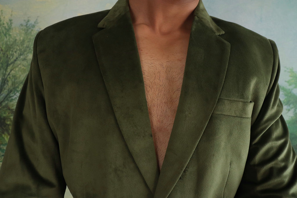The Sage velvet suit