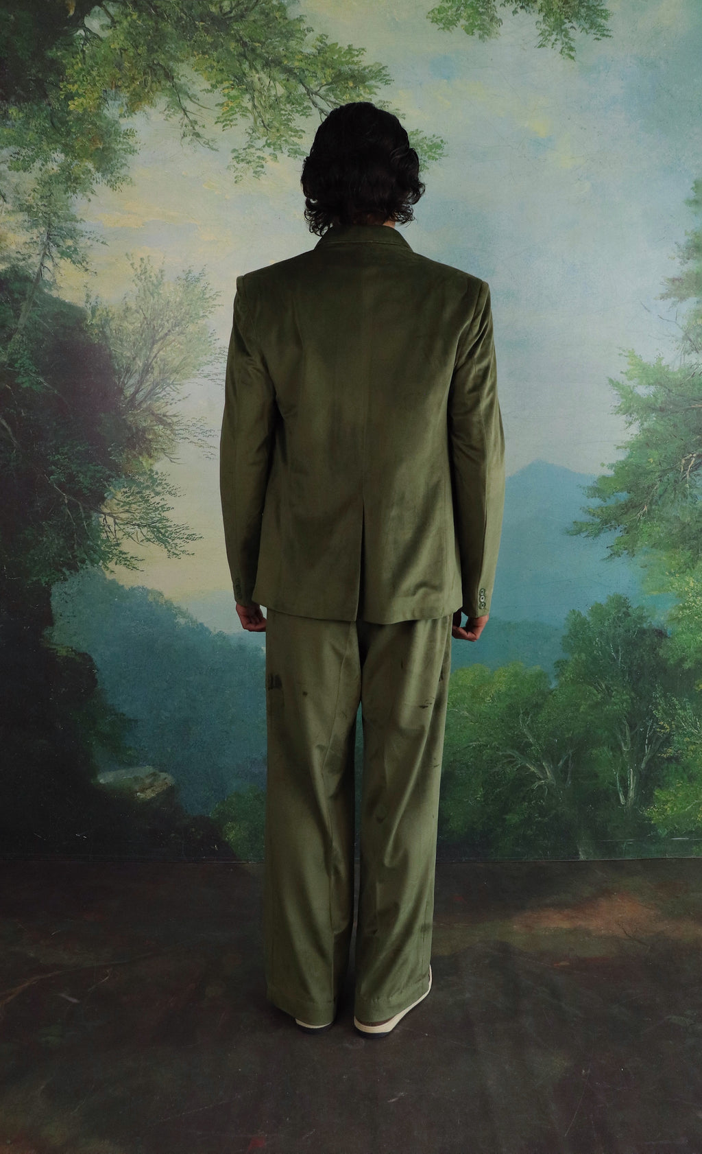 The Sage velvet suit