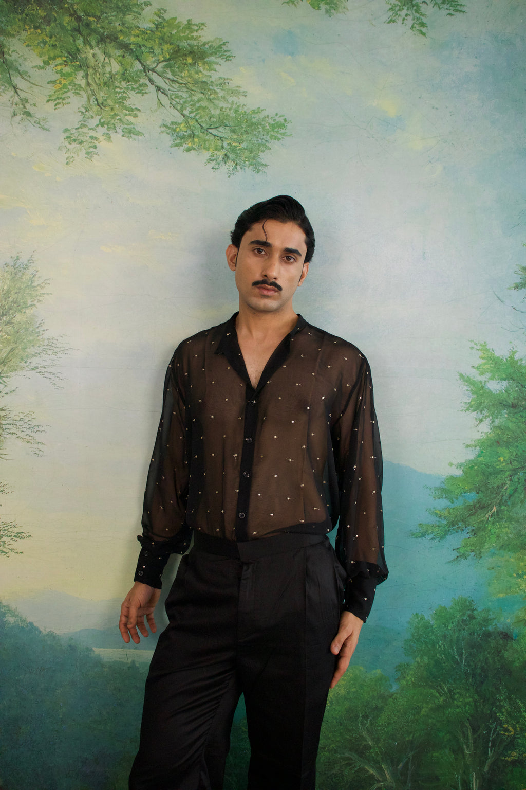 Gold Midnight Regal Men’s Sheer Shirt