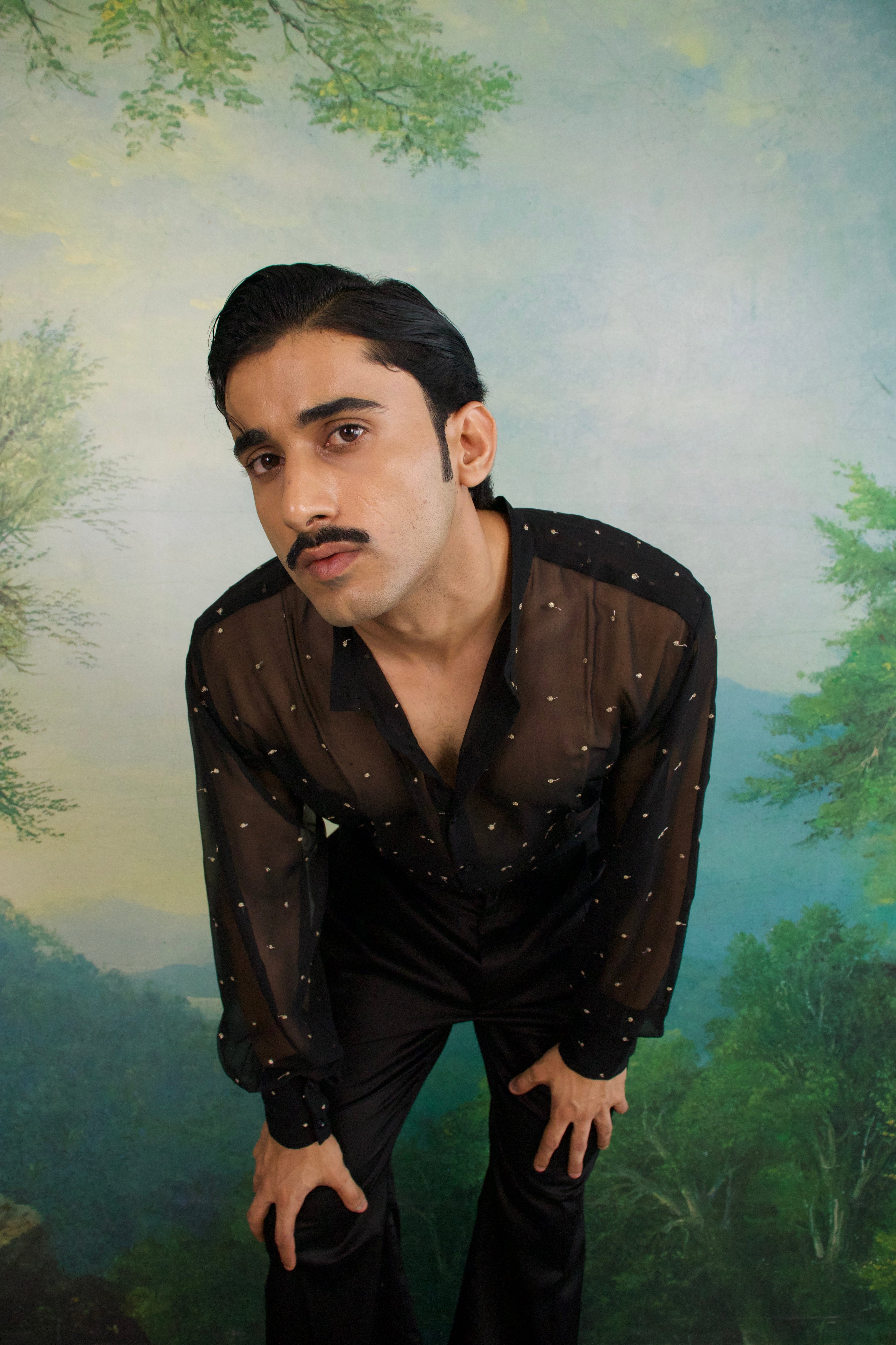 Gold Midnight Regal Men’s Sheer Shirt