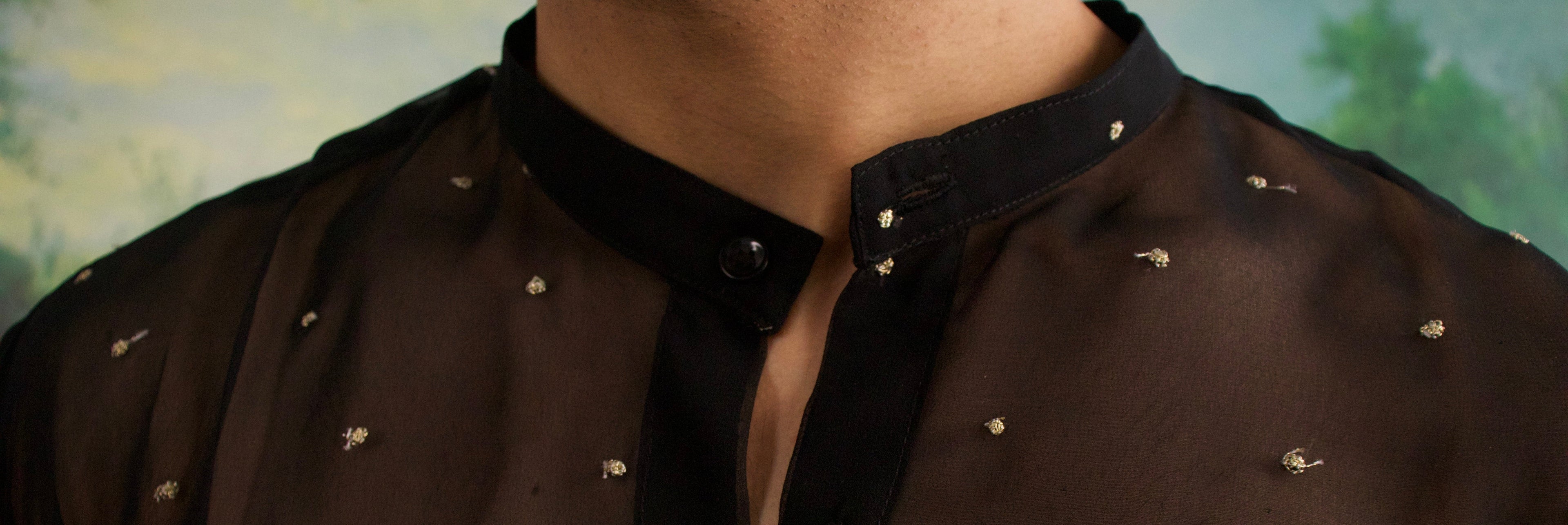 Gold Midnight Regal Men’s Sheer Shirt