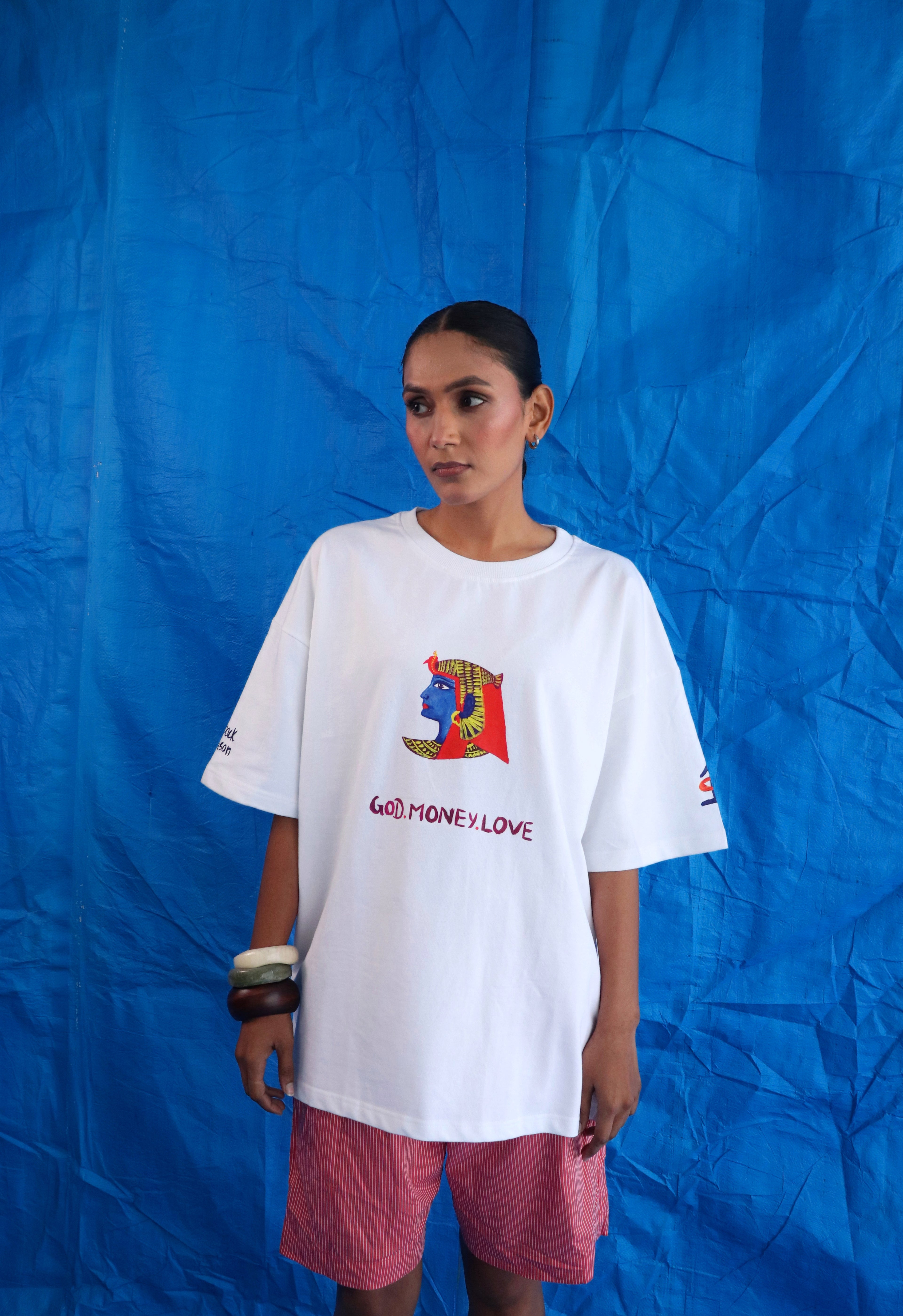 God, Money & Love T shirt (travel edition)