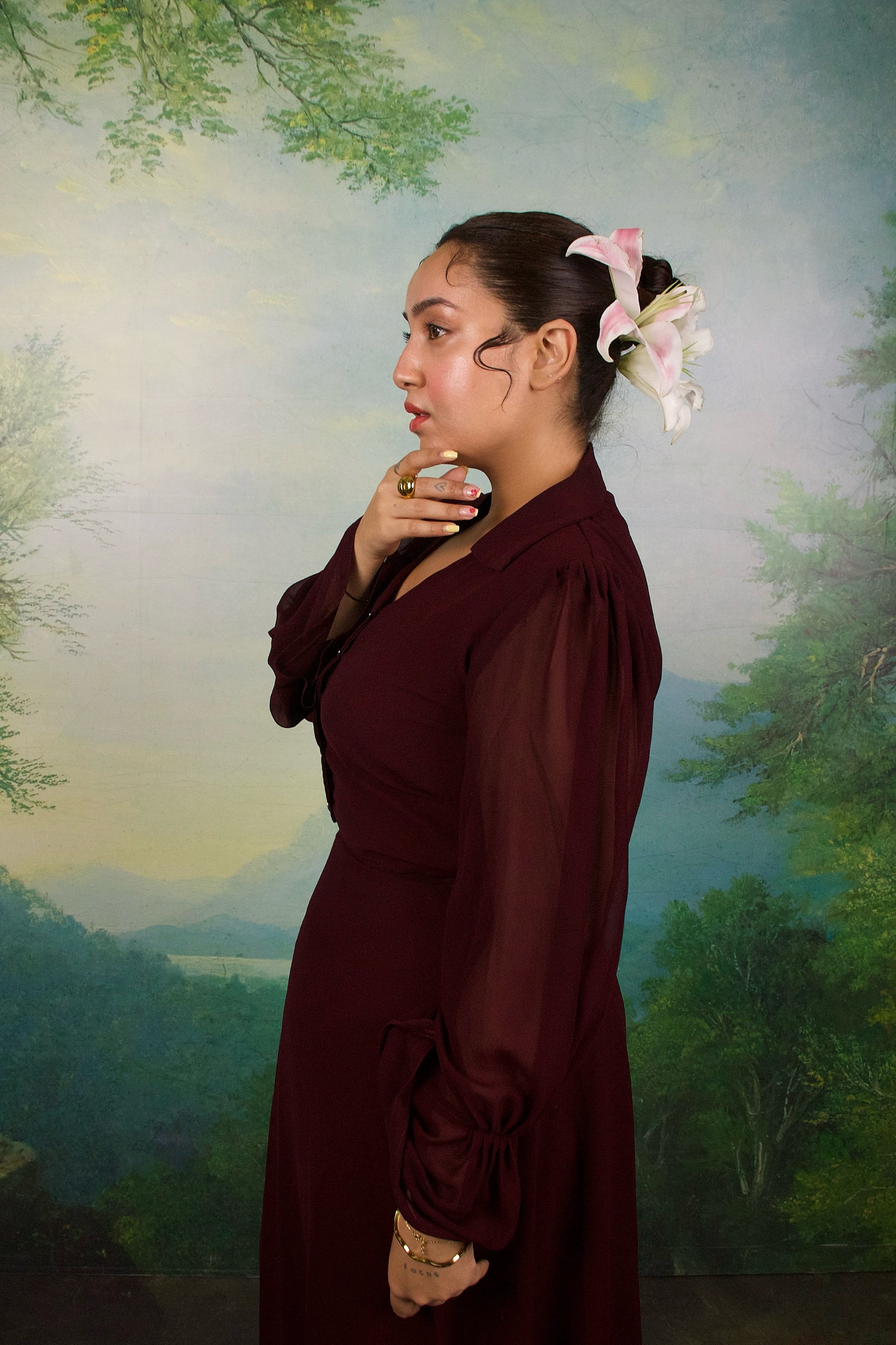 Mahogany Muse Skirt set