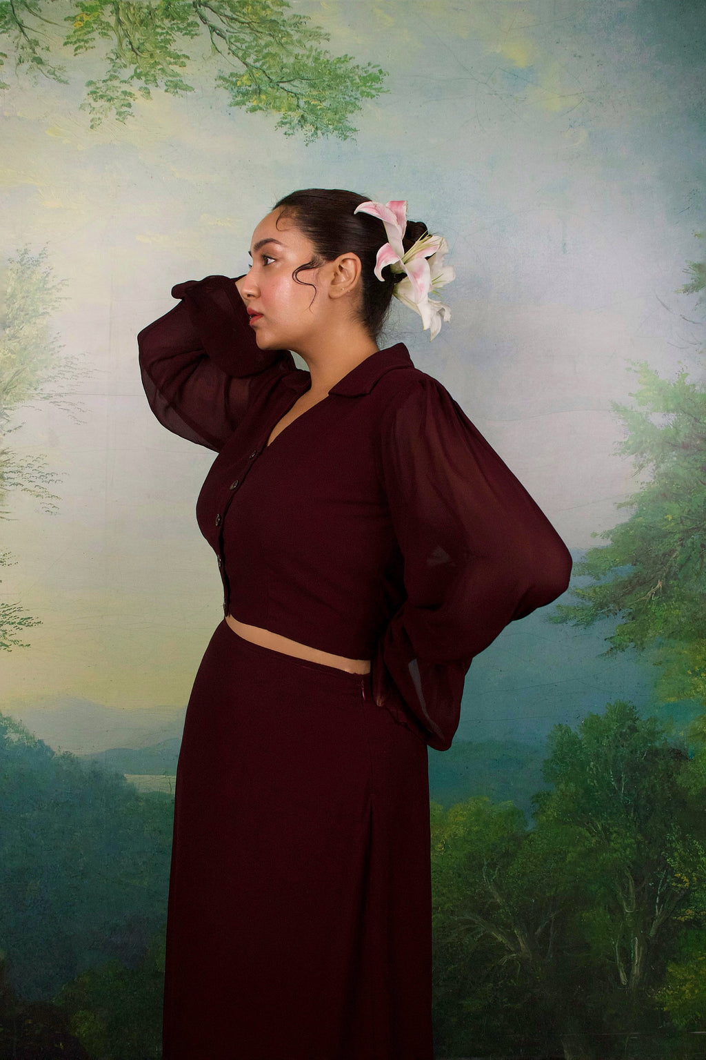 Mahogany Muse Skirt set