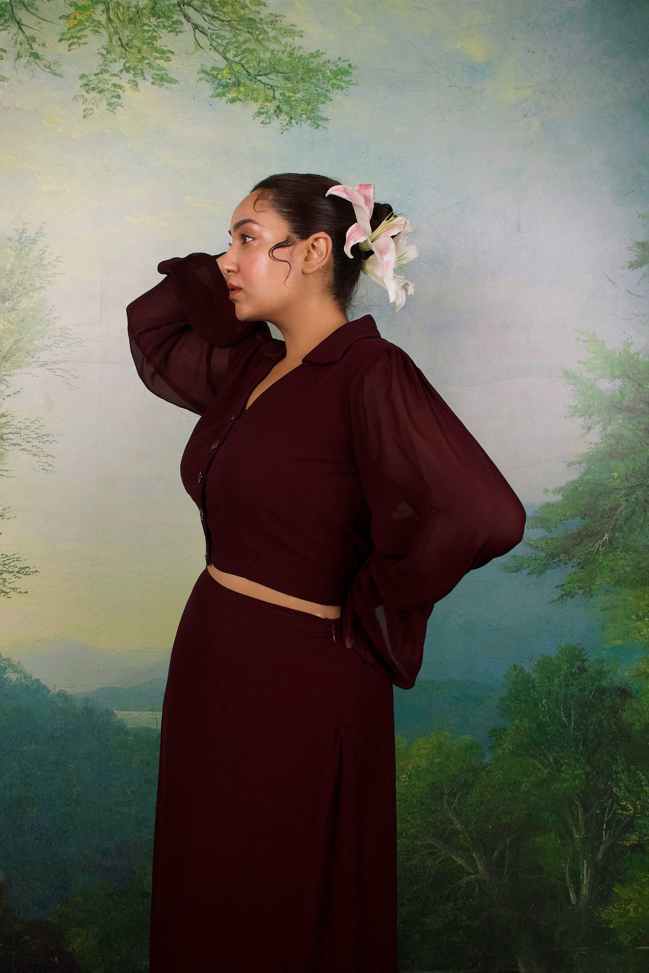 Mahogany Muse Skirt set