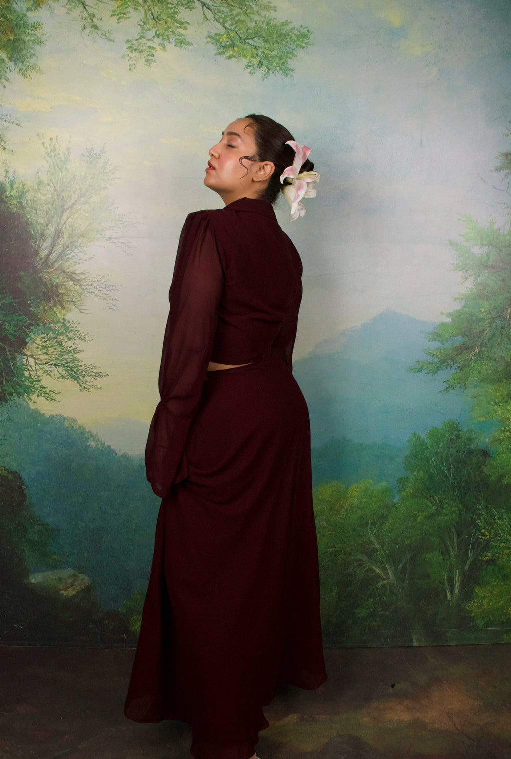 Mahogany Muse Skirt set