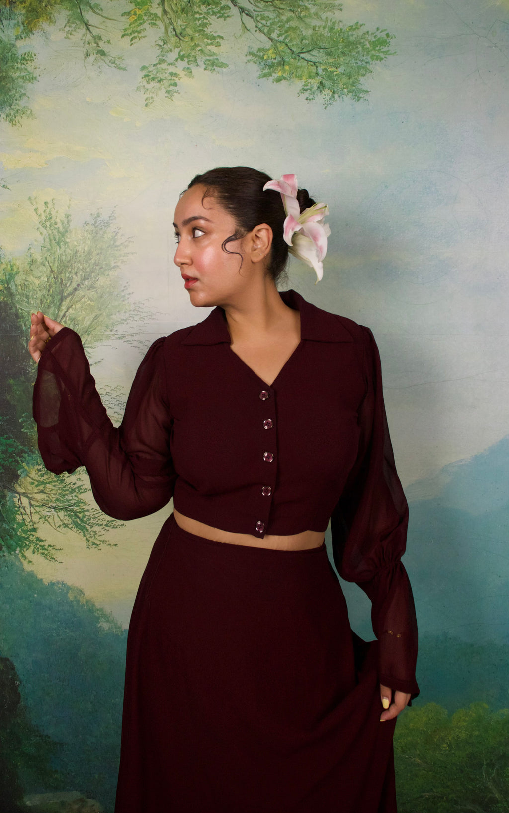 Mahogany Muse Skirt set