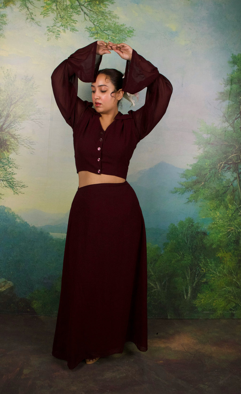 Mahogany Muse Skirt set